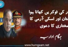 در در کی ٹوکریں کھاتا ہوا پاکستان اور اسکی آرمی کا خودمختاری کا دعوٰی