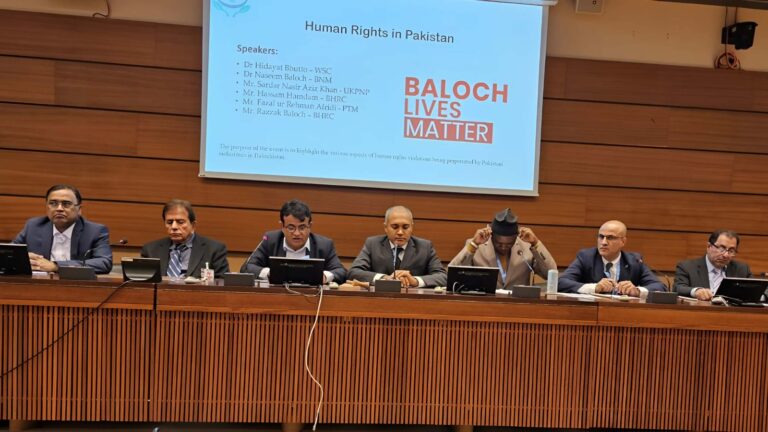 بلوچستان میں داعش کے فعال کیمپوں کی موجودگی تشویشناک ہے، چیئرمین ڈاکٹر نسیم بلوچ کا اقوام متحدہ میں ضمنی تقریب سے خطاب