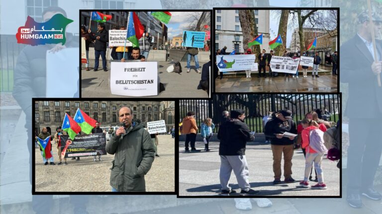 ایف بی ایم کی جانب سے یورپ، برطانیہ اور امریکہ میں 27 مارچ کو بلوچستان پر پاکستانی قبضے کی دن کے مناسبت سے احتجاجی مظاہروں کا انعقاد کیا گیا۔ فری بلوچستان مومنٹ