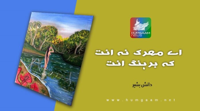اے مھرک نہ انت کہ برہنگ انت۔ نبشتہ کار: دانش بشیر