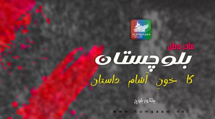 مادرِ وطن بلوچستان کا خونِ آشام داستان۔ تحریر: بختاور بلوچ