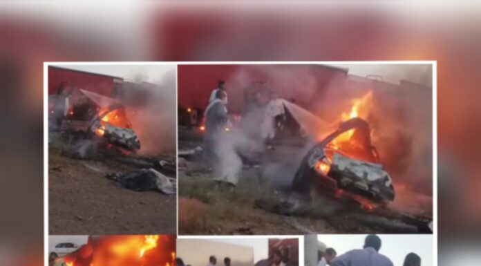 خاش تا زاہدان شاہراہِ پر دو گاڑیوں کے درمیان تصادم سے 7 افراد جانبحق
