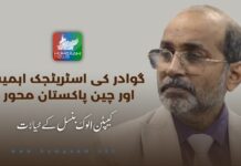 گوادر کی اسٹریٹجک اہمیت اور چین، پاکستان محور۔ کیپٹن الوک بنسل کے خیالات