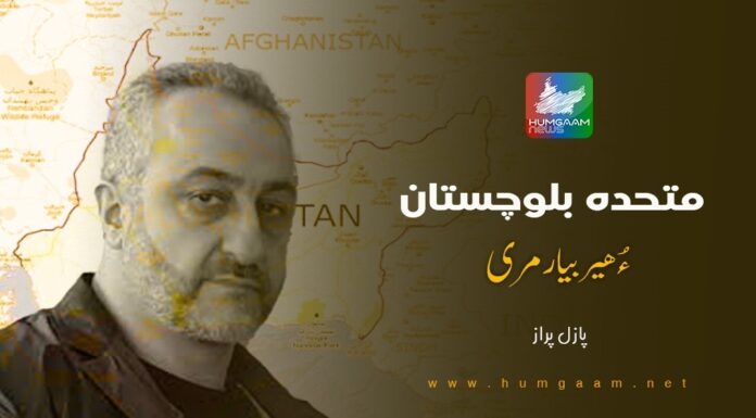 متحدہ بلوچستان ءُ ھیربیار مری۔ نبشتہ کار: پازل پراز