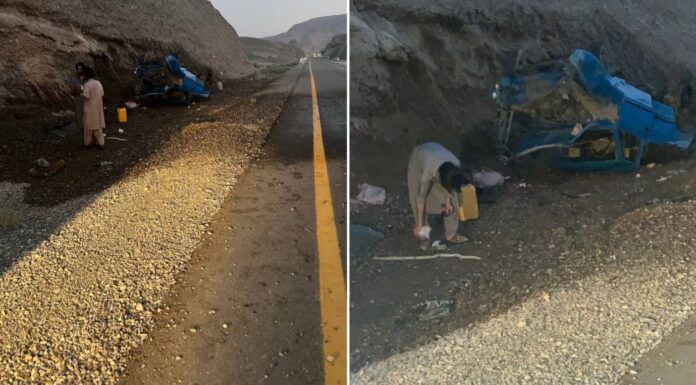 پہرہ، ٹریفک حادثے میں ایک شخص جانبحق ایک زخمی