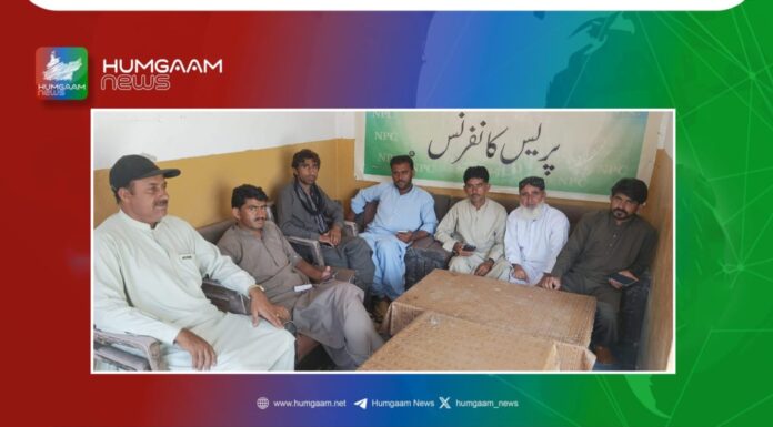 نیشنل پریس کلب کوہلو کی 2024-2025 کابینہ کا اعلان، محمد شفیع مری صدر منتخب