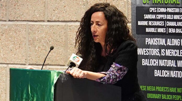 بلوچستان پاکستان کا جائز حصہ نہیں، بلکہ اسے غداری اور فریب سے پاکستان کا حصہ بنایا گیا ہے۔ بی این ایم کانفرنس سے اطالوی صحافی فرانسسکا مارینو کا خطاب