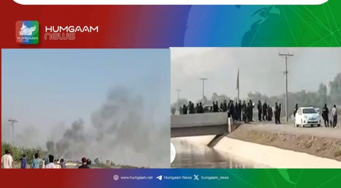 قابض پاکستانی فورسز نے پشتون قومی جرگہ کے خیموں کو آگ لگا دی