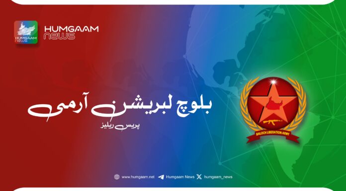 سوراب کے علاقے ماراپ میں نام نہاد تعمیراتی کمپنی پر حملے کی ذمہ داری قبول کرتے ہیں۔ بی ایل اے
