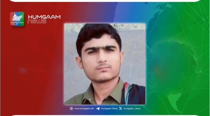 پسنی سے 17 سالہ نوجوان کو پاکستانی فورسز اور خفیہ اداروں نے جبری طور پر لاپتہ کر دیا