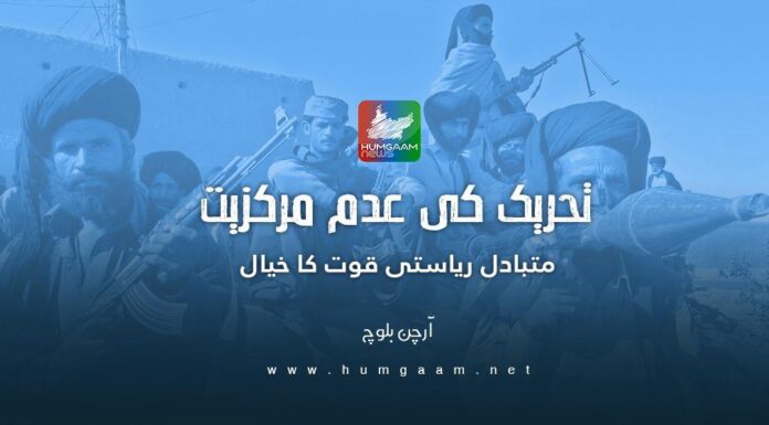 تحریک کی عدم مرکزیت، متبادل ریاستی قوت کا خیال