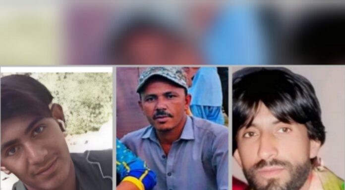 کوئٹہ: بلوچستان کے مختلف علاقوں سے تین افراد قابض پاکستانی فورسز اور خفیہ اداروں کے ہاتھوں جبری لاپتہ