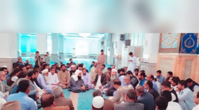 مولوی عبد الحمید اور دیگر معتبرین کی ثالثی میں بلانوشی قبائل کے افراد کے درمیان آپسی جنگوں کا پر امن صلح