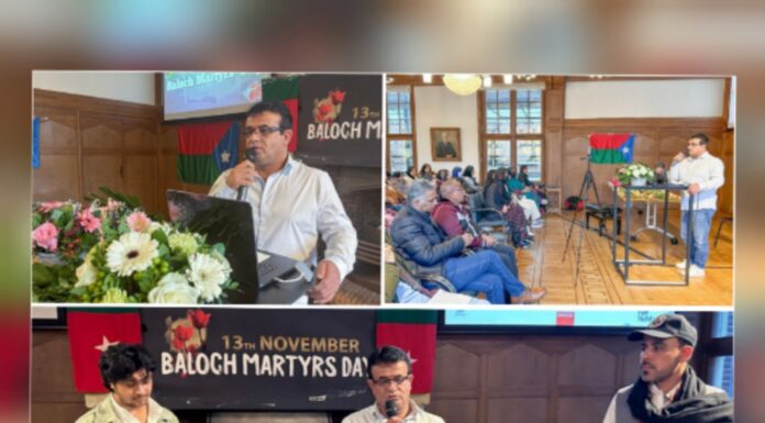 نیدرلینڈز: یوم بلوچ شہداء ، زندہ قومیں اپنے شہیدوں کو فراموش نہیں کرتیں۔ ڈاکٹر نسیم بلوچ