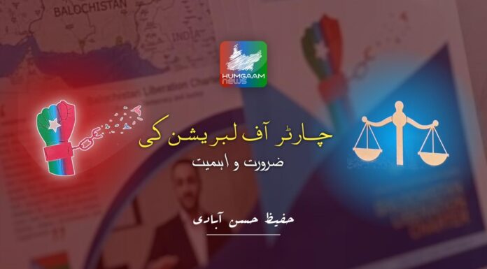 چارٹر آف بلوچستان کی ضرورت و اہمیت۔ حفیظ حسن آبادی