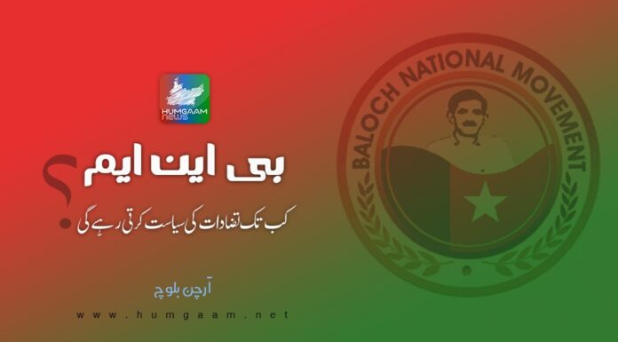 بی این ایم کب تک تضادات کی سیاست کرتی رہے گی؟ آرچن بلوچ