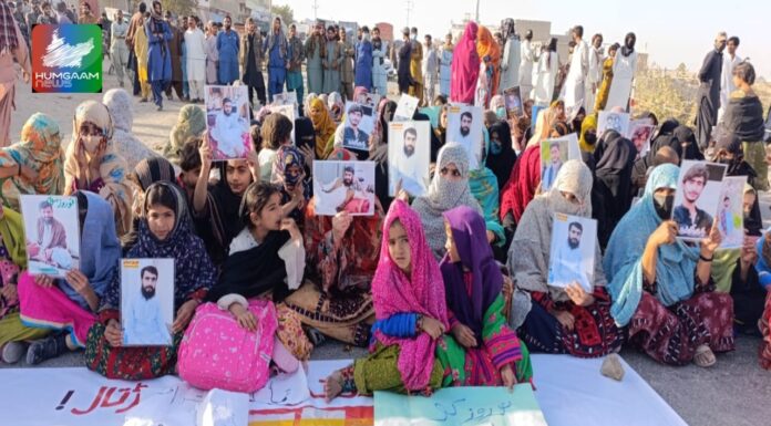 حب: جبری لاپتہ دو بھائیوں یاسر، جنید اور چاکر بگٹی کی عدم بازیابی مرکزی شاہراہ احتجاجاً بند