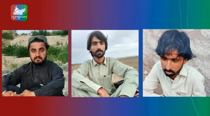 کیچ سے پنجگور کے رہائشی فورسز ہاتھوں لاپتہ ،دکی سے مسلح افراد ہاتھوں ایک شخص اغواء