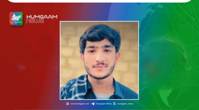 گوادر ، بلوچ نوجوان شئے مزار قابض پاکستانی فورسز کے ہاتھوں جبری لاپتہ