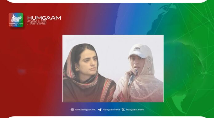 بلوچ قوم ڈاکٹر ماہ رنگ بلوچ کی زندگی کو محفوظ بنانے اور کارکنوں کے رہائی کیلیے کردار ادا کریں۔ بیبو بلوچ