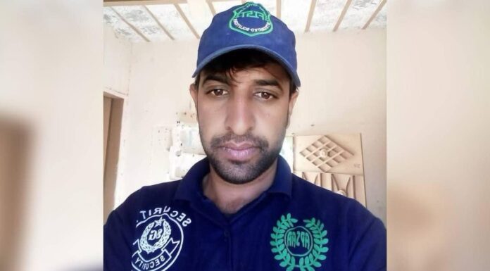 تربت قابض پاکستانی فورسز ہاتھوں سیکورٹی گارڈ جبری لاپتہ