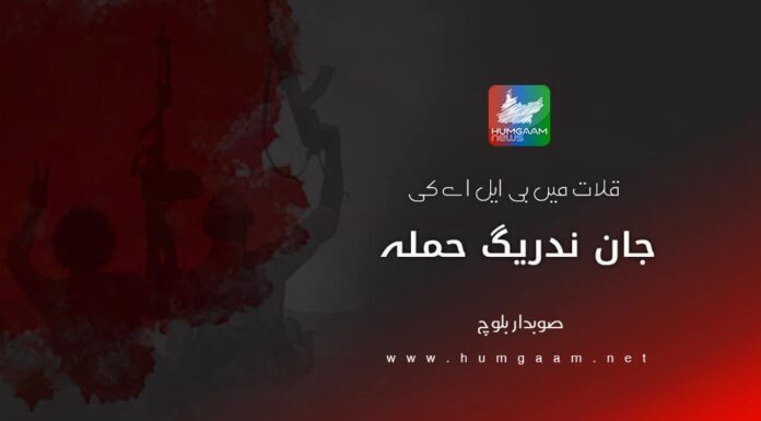 قلات میں بی ایل اے کی جان ندریگ حملہ۔صوبدار بلوچ