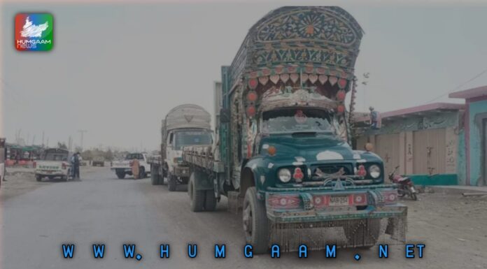 خاران،وڈھ پنجگور میں سامان سے لدے ٹرکوں پر بم حملہ فائرنگ ، 2 افراد زخمی