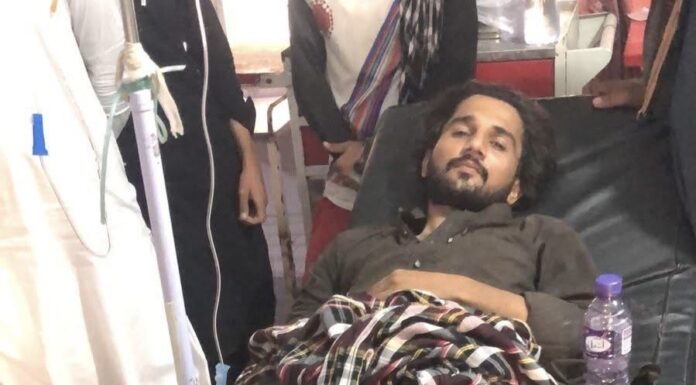 تر بت میں نامعلوم مسلح افراد کی فائرنگ سے ایک شخص زخمی