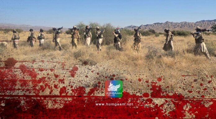 قلات: قابض پاکستانی فورسز کے کیمپ پر جدید ہتھیاروں اور راکٹوں سے حملہ