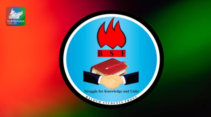 بلوچستان گرینڈ الائنس کے پُرامن احتجاج پر پولیس کا وحشیانہ دھاوا، ایمان مزاری اور ہادی چھٹہ کی جھوٹے مقدمات میں گرفتاری حکومتی فسطائیت کا واضح ثبوت ہے۔ بلوچ اسٹوڈنٹس فرنٹ