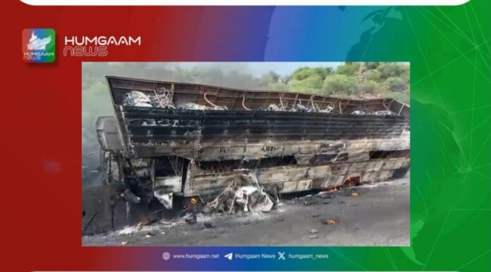 بارکھان بواٹہ کے مقام پر خوفناک ٹریفک حادثہ ایک شخص ھلاک ٹریلر سمیت سو موٹرسائیکلیں بھی جل گئے