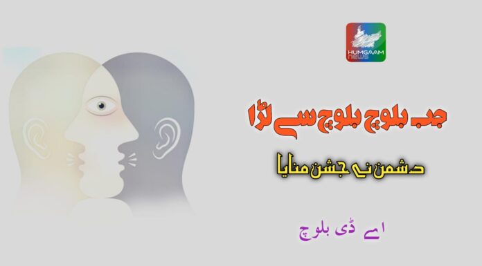 جب بلوچ بلوچ سے لڑا، دشمن نے جشن منایا تحریر: اے ڈی بلوچ