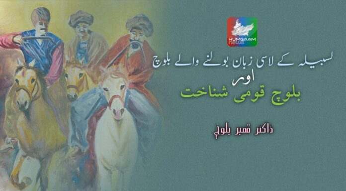 لسبیلہ کے لاسی زبان بولنے والے بلوچ اور بلوچ قومی شناخت ڈاکٹر قمبر بلوچ