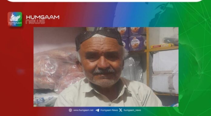 دُکی بخت خان نامی بزرگ شخص لاپتہ