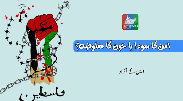 امن کا سودا یا خون کا معاوضہ؟ *(تحریر ایس کے آزاد)*