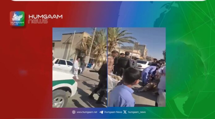 قابض ایرانی پولیس اہلکاروں کی جانب سے ایک بلوچ شہری کی موٹر سائیکل کو جان بوجھ کر ٹکر