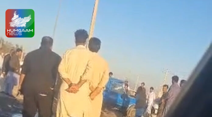 دزآپ ایرانی قابض فورسز کی تعاقب دوران باربردار گاڑی الٹ جانے سے ڈرائیور زخمی