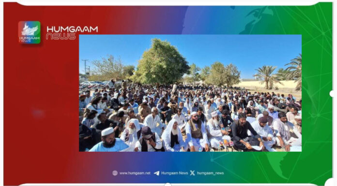 پنجگور بارڈر بندش اور روزگار کے مسائل پر آل پارٹیز و سول سوسائٹی کی مشترکہ ریلی، پریس کانفرنس، لوگوں کی بڑی تعداد میں شرکت