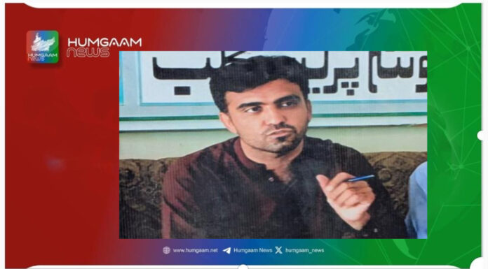 غنی بلوچ کی جبری گمشدگی کے 6 ماہ،تنظیمی رہنماء کو فوری طور پر منظرِ عام پر لایا جائے۔ این ڈی پی