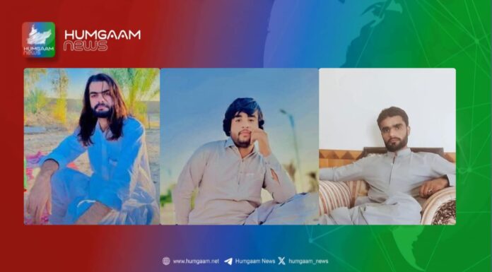 پنجگور میں سیکورٹی فورسز کے ہاتھوں تین جبری لاپتہ نوجوان بازیاب ہوگئے