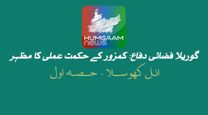 گوریلا فضائی دفاع: کمزور کے حکمت عملی کا مظہر تحریر: انل کھوسلا حصہ اول