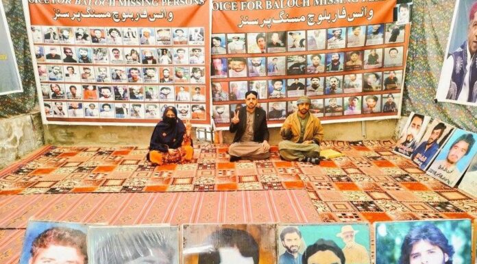 وی بی ایم پی کے احتجاجی کیمپ 6089ویں روز میں داخل، لاپتہ محمد عرفان قمبرانی، تنویر احمد اور بشیر احمد کے کیسز تنظیمی سطح پر حکومت اور کمیشن کو فراہم کردیں