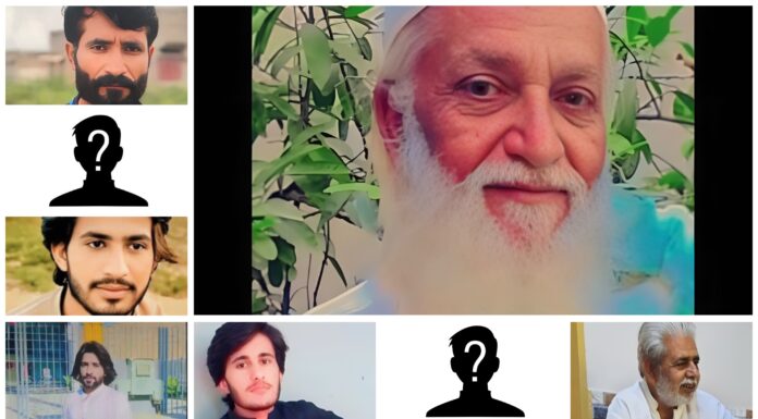 حب چوکی، قابض پاکستانی فورسز کے ہاتھوں ایک ہی خاندان کے 8 افراد جبری لاپتہ