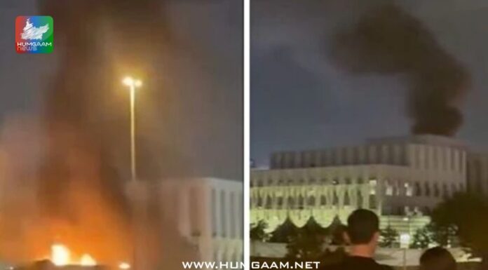 دبئی میں امریکی قونصل خانے پر ڈرون حملہ، آگ بھڑک اٹھی