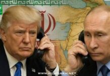 پیوٹن اور ٹرمپ کا عالمی امن کے مسائل پر ٹیلیفون پر تبادلہ خیال