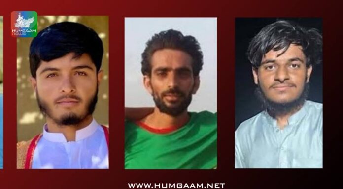 مقبوضہ بلوچستان میں جبری گمشدگیوں کا سلسلہ جاری، مزید پانچ افراد لاپتہ، امجد بلوچ کی گرفتاری کراچی سے ظاہ