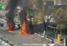 تہران: پیروزی اسٹریٹ پر چوکی پر فضائی حملہ، تین اہلکار ہلاک ہونے کی اطلاعات