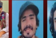 جیئند بلوچ ،شاہد احمد کرد، نور محمد کرد کو فوری اور باحفاظت بازیابی کیا جائے ۔چیئرمین نصر اللہ