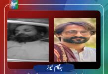 سلمان بنگلزئی اور عطاءاللہ بلوچ جبری گمشدگی کے بعد قتل کر دیے گئے ۔ بی وائی سی