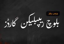 سندھ میں گیس پائپ لائن کو تباہ کرنے کی ذمہ داری قبول کرتے ہیں۔ بی آر جی